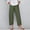 Army Green#2, variant on Homenesgenics Womens Trousers Linen Pants for Women White Women Casual High Waist Solid Summer Cotton Loose Long Straight Pants Gifts for Women