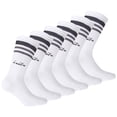 thumbnail image 1 of Calcetines de Tenis Unisex Diadora - Paquete de 3, Logotipo, Rayas Blanco 39-42, 1 of 3