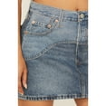 thumbnail image 2 of Levi's Women's Icon Medium Wash Two-Tone Denim Western Mini Skirt - 001VJ-0001 30, 2 of 4