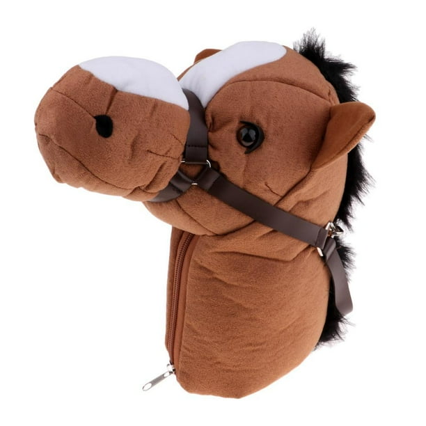 Novelty Brown Horse Head Animal Zipper Golf Headcover Head Cover