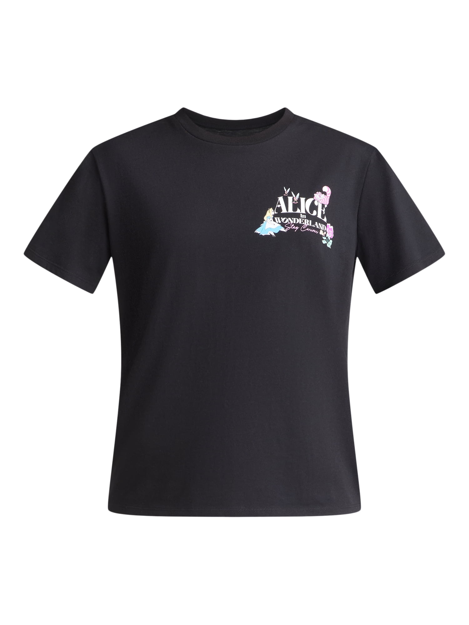 Alice in Wonderland Women’s Curious Graphic Tee, Sizes XXS-XXL