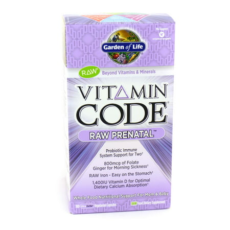 Vitamin Code Raw prénatal Garden of Life - 180 Capsules