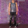 thumbnail image 4 of Fgnfyis Men's Stylish Sleeveless Tank Top for Active Trendy Sparkly Vest for Casual Wear and Fitness Activities Men Tank Tops Silver S, 4 of 9