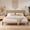 King, variant on Boho Queen Size Platform Bed Frame with Rattan Headboard, Heavy Duty Slat Support, No Box Spring Needed, Under Bed Storage, Noise Free, Easy Assembly