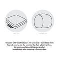 thumbnail image 4 of Big Joe Fuf Medium Shredded Foam Beanbag Chair w/ Removable Cover, Terrazzo, 4 of 6