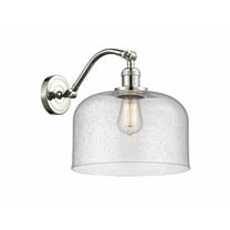 515-1W-PN-G74-L-Innovations Lighting-Bell - 1 Light Wall Sconce In Industrial Style-13 Inches Tall and 12 Inches Wide-Polished Nickel Finish-Seedy