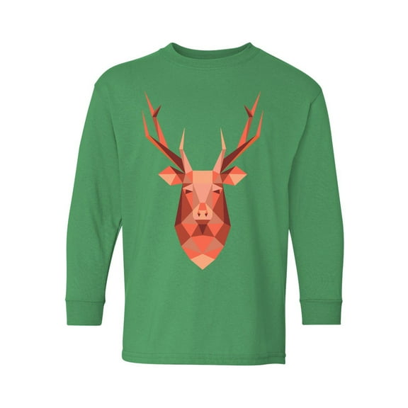 Awkward Styles Christmas Long Sleeve Shirt for Kids Youth Boys Girls Pink Xmas Deer Shirt