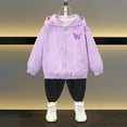thumbnail image 4 of oqasdz Girls Jackets Spring Fall Long Sleeve Butterfly Prints Thin Fashion Coats Baby Toddler Hooded Coat Comfortable Top Jacket Outwear Size 3 Y-4 Y, 4 of 4