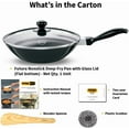 thumbnail image 7 of Futura Non-Stick Deep-Fry Pan(Kadhai) 2.0 Litre with Glass Lid and Flat Bottom, 7 of 7