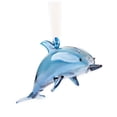 thumbnail image 2 of Beachcombers Glass Dolphin Ornament- Blue, 2 of 2
