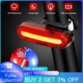 thumbnail image 2 of Luz trasera de bicicleta AUBTEC, luz trasera impermeable para montar, luz Led Usb recargable para bicicleta de montaña, luz trasera para ciclismo, lámpara de luz para bicicleta Tan Jianjun unisex, 2 of 2