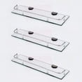 thumbnail image 1 of Paquete de 3 repisas de vidrio rectas ESATTO ESATTO AC-027 3-PACK, 1 of 3