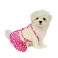 thumbnail image 2 of BaiTrend Dog Bikini Swimsuit Summer Puppy Bathing Dress Beach Clothes Cat Costume for Puppy Dog Cat M Pink Polka dots, 2 of 5
