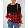 thumbnail image 2 of Womens Casual Crewneck Sweatshirt Long Sleeve Tops Cute Pullover Loose Fit, 2 of 5