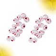 thumbnail image 3 of 100 Pcs Perles en Forme de Baseball Acrylique 1.2CM Perles Rondes Bricolage Accessoire de Bijouterie pour Fabrication de Bracelet Collier Maison, 3 of 6