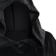 thumbnail image 7 of EDFBUYKRS Female Long Sleeve Hoodie Cape Women Hollween Cloak Fashion Solid Hooded Coat Matching Sweatshirt Outerwear Garment Xl, 7 of 7