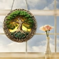 thumbnail image 6 of Tree of Life Wall Decor,Tree of Life Suncatcher Ornament,Stained Glass Window Hanging Suncatchers,Stained Glass Ornament for Home Christmas Decor Indoor Wall Art for Women Mother Grandmother Friends, 6 of 9