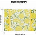 thumbnail image 5 of Lemon Summer Placemats 12x18 Inch Set of 4 Yellow Stripes Spring Table Mats Farmhouse Rustic Holiday Kitchen Dining Table Decoration for Indoor Outdoor Dinner Party Décor GP077, 5 of 5