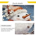 thumbnail image 2 of FREEAMG Christmas Snowman 1000 Piece Large Jigsaw Puzzle for Adults - Game Interesting Toys - Hand Made Puzzles Personalized Gift, 2 of 7