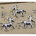 thumbnail image 3 of U8MO 6/20/50pc Retro Animal Cute Pony Horse Alloy Charm Pendant DIY 21x21mm-ancient silver-20pcs, 3 of 3