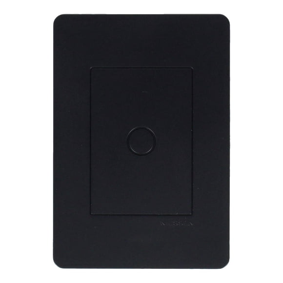 Placa Ciega Electrica Unno Plastico Negro