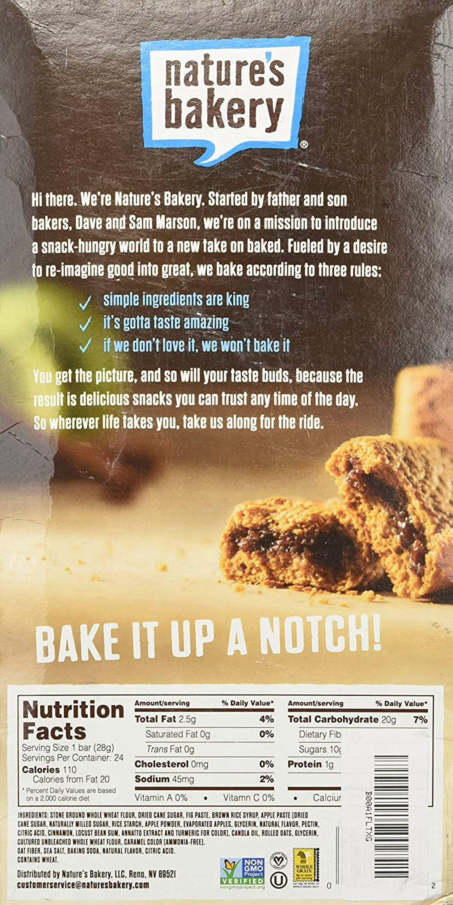 NATURES BAKERY, BAR FIG WW APPLE CINNAMON, 2 oz, (Pack of 12)
