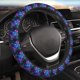 thumbnail image 5 of Fotbe Magic Colorful Forest Leaves Funda para Volante Universal de 15 pulgadas, Accesorios para Auto para Hombre y Mujer, Protector de Volante Cómodo para SUV y Sedán, 5 of 6