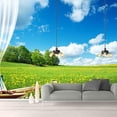 thumbnail image 2 of IDEA4WALL 4pcs Landscape from Balcony Peel and Stick Wallpaper Removable Wall Murals Large Wall Stickers for Home Decoration, 66"x24", 2 of 5