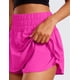 thumbnail image 3 of Shorts CRZ YOGA Falda con Volantes Deportiva Cintura Alta Morado M, 3 of 4