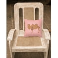 thumbnail image 2 of Carolines Treasures BB7818PW1818 Bactrian Camel Pink Check Fabric Decorative Pillow, 18 x 18 in., 2 of 2