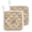Beige, variant on Boho Flowers Pot Holders for Kitchen Heat Insulation Potholder, Kitchen Pot Holders Sets Washable Oven Hot Pads Terry Cloth Trivet for Cooking Baking Vintage Middle Century Floral Brown 2 Pack