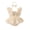 Khaki, variant on Elippeo Infant Baby Girls Summer Lace Romper Dress 3 6 12 18 Months 3D Flower Flying Sleeve Square Neck Jumpsuit with Bow Headband