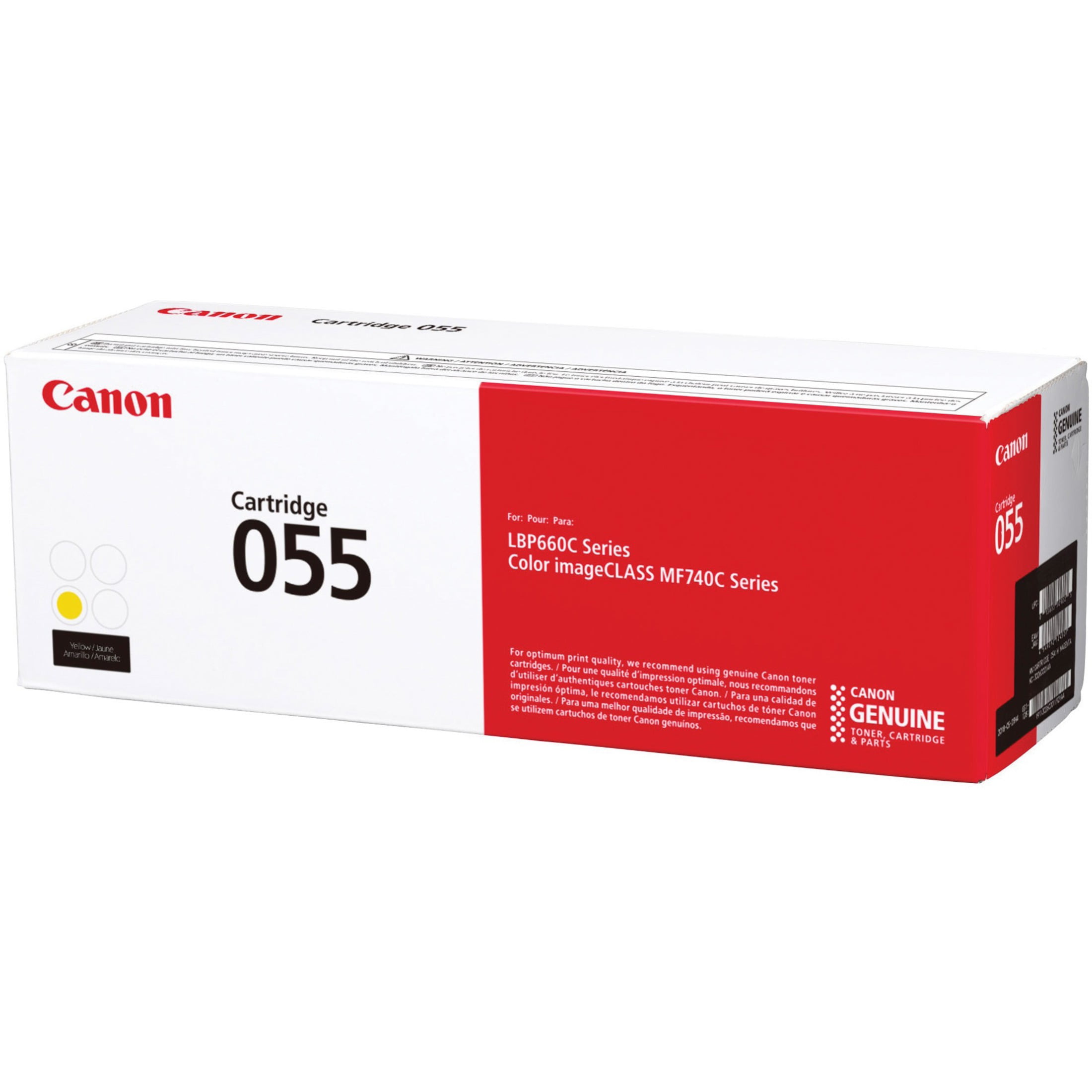 Canon Cartridge 055 Genuine OEM 3013C001 Standard Capacity Yellow Toner