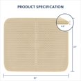 thumbnail image 2 of IGUOHAO Cat Litter Mat, Kitty Litter Trapping Mat, Honeycomb Double Layer, No Phthalate, Urine Waterproof, Easy Clean, Scratch Scatter Control, Catcher Box Pads Rug Carpet, 2 of 6