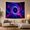 Blue Space Vortex, variant on Swirling Cosmic Nebula Vortex in Deep Dark Space, Energetic Celestial for Space Lovers, Dynamic Galaxy Wall Art, Halloween Gift Tapestry Wall Hanging for Bedroom and Living Room