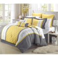 thumbnail image 1 of Livingston Embroidered Comforter Set - Yellow - Queen - 8 Piece, 1 of 1