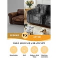 thumbnail image 5 of Gray Couch Cover Sofa Covers 3 Cushion Sectional Couch, Retro Oil Painting Modern Abstract Art Aesthetics Washable Sofa Covers Slipcover Sectional Sofa Cover, Furniture Protector 71"x150", 5 of 9