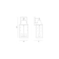 thumbnail image 5 of Designers Fountain Blueberry Trail 2 Light Black Outdoor Wall Lantern, D265M-8EW-BK, 5 of 5