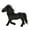 Black, variant on Yokua Cute Horse Doll Photostudio Props Throw Pillow Party Gift 9inch Horse