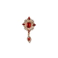 thumbnail image 1 of Broche de mujer Sonducket con diamantes de imitación rojo AP015296-02, 1 of 6
