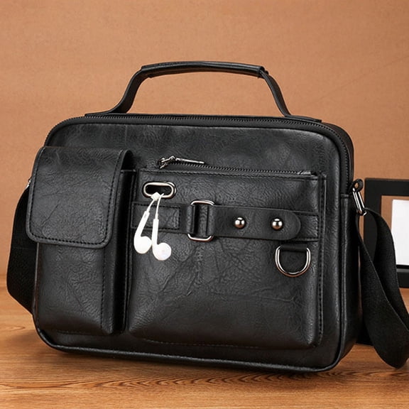 Men Briefcase Handbag for Laptop Crossbody Business Travel Office Shoulder Bag, Professional Carrier
