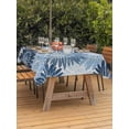 thumbnail image 2 of Outdoor Tablecloth with Umbrella Hole & Zipper, Blue Spring Floral Rectangle Tablecloth 52x70 Inch, Farmhouse Botanical Summer Sunflower Patio Table Cover Waterproof Table Cloth for Picnic/Party, 2 of 7