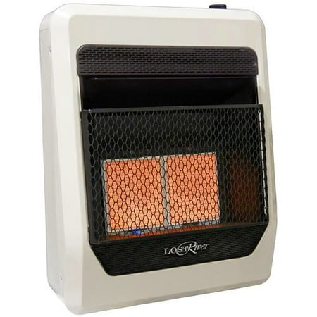 Lost River Natural Gas Ventless Infrared Radiant Plaque Heater - 20,000 BTU, Model# (Best Gas Space Heaters Australia)