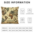 thumbnail image 5 of COMIO Throw Pillow Covers Abstract World Map Pillow Covers Throw Pillows Decorative Pillow Cases Cushion Covers for Bedroom Livingroom Sofa Farm House, 5 of 5
