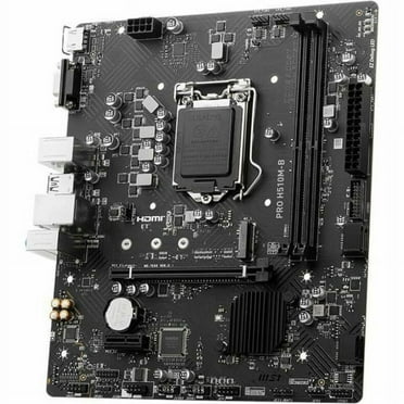 MSI PRO H510M-B Desktop Motherboard - Intel H470 Chipset - Socket LGA-1200 - Micro ATX - Core i3, Core i5, Core i7, Core i9, Pentium Gold, Celeron Processor Supported - 64 GB DDR4 SDRAM Maximum RAM...