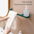 thumbnail image 6 of Soap And Sponge Holder For The Kitchen Sink Wall Mounted Towel Rack Hanging Plastic Towel Bar Storage Rack Bathroom Rack Single Bar Bath Towel Rack, 6 of 9