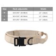 thumbnail image 4 of Dog Collar Tactical Dog Collar Heavy Dog Collar Strap Magic Name Tape K9 Military Dog Collar Durable, 4 of 5