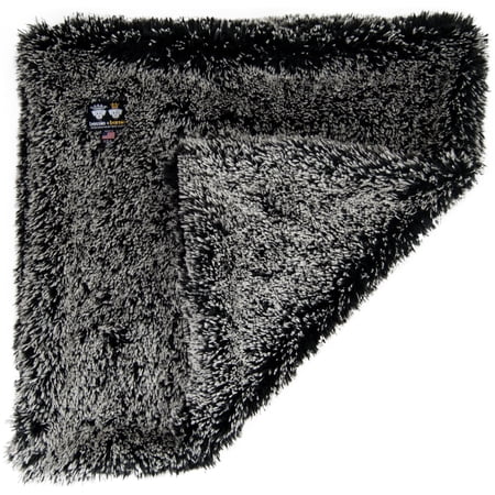 Bessie and Barnie Midnight Frost Luxury Ultra Plush Faux Fur Pet/ Dog Reversible Blanket (Multiple Sizes)