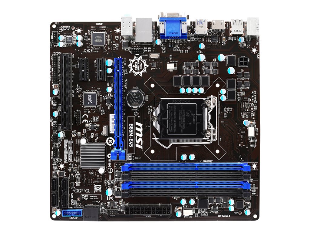 MSI B85ME45 Motherboard micro ATX LGA1150 Socket B85 USB 3.0