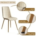 thumbnail image 3 of Dining Chairs Set of 4, Modern Style Dining Kitchen Room Upholstered Side Chairs, 3 of 8